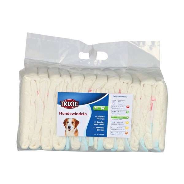 TRIXIE Hundewindeln für Hündinnen – 12 Stück – XS-S (20-28 cm)
