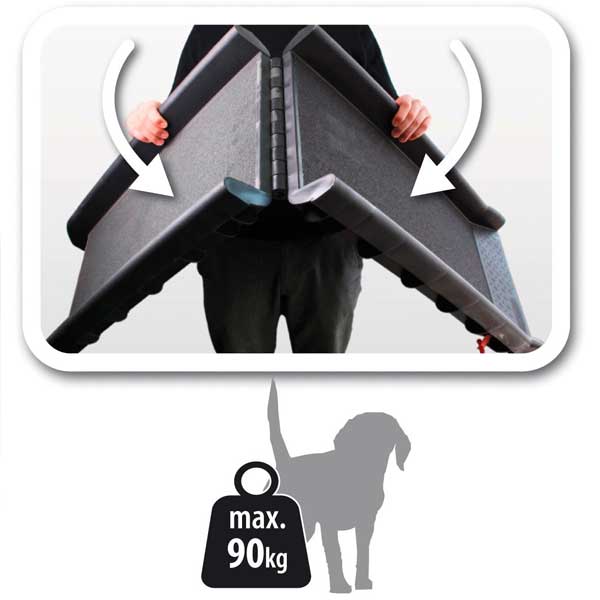 Karlie Gentle Step – klappbare Hunderampe bis 90 kg – Ansicht 3