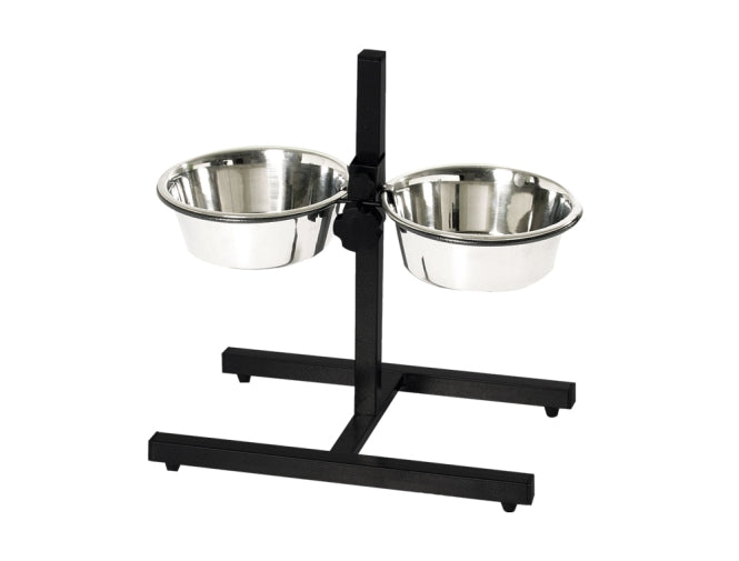 Nobby Diner Bar – höhenverstellbarer Napfständer – 2x 2,8l / bis 50 cm