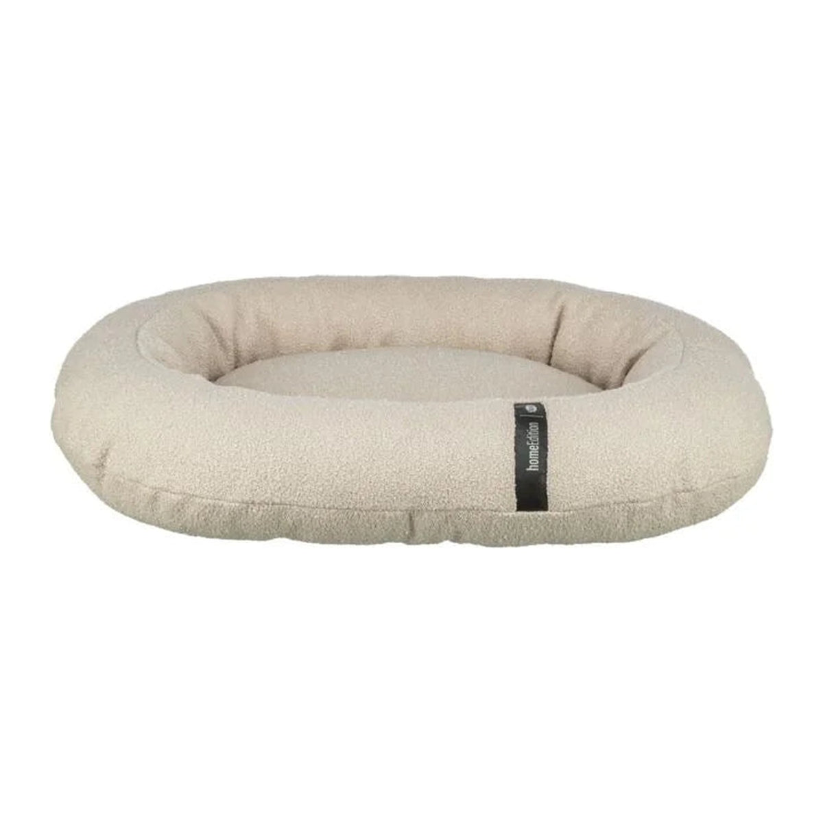 TRIXIE Vital Bett CityStyle – Hundebett im Bouclé-Stoff – creme / 95 × 80 cm