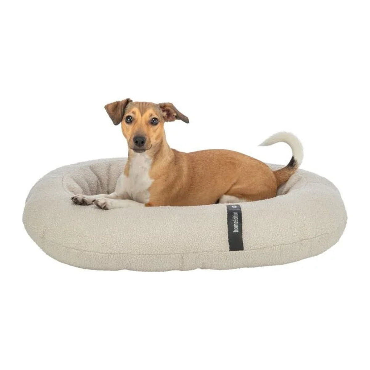 TRIXIE Vital Bett CityStyle – Hundebett im Bouclé-Stoff – creme / 95 × 80 cm – Ansicht 2
