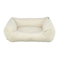 TRIXIE Vital Bett Jonna – orthopädisches Hundebett mit Rand – creme / 60 × 50 cm
