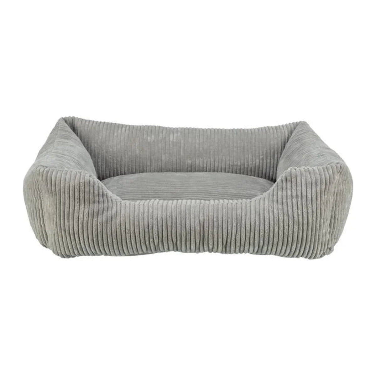 TRIXIE Vital Bett Jonna – orthopädisches Hundebett mit Rand – hellgrau / 60 × 50 cm