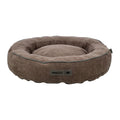 TRIXIE Vital Bett Lennox, rund – Hundebett bis 60 cm – braun / ø 50 cm