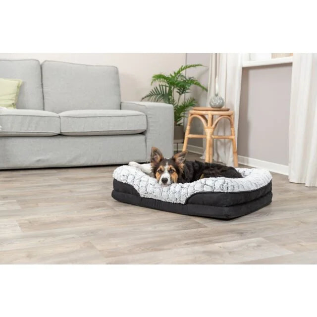 TRIXIE Vital Bett Lino – orthopädisches Hundebett, 5 cm Schaum – 90 × 65 cm – Ansicht 3