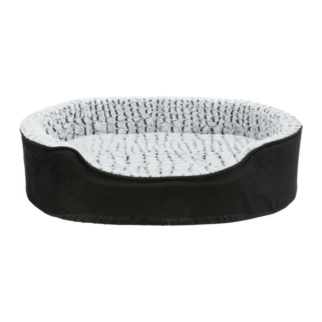 TRIXIE Vital Bett Lino, oval – orthopädisches Hundebett – 60 × 45 cm