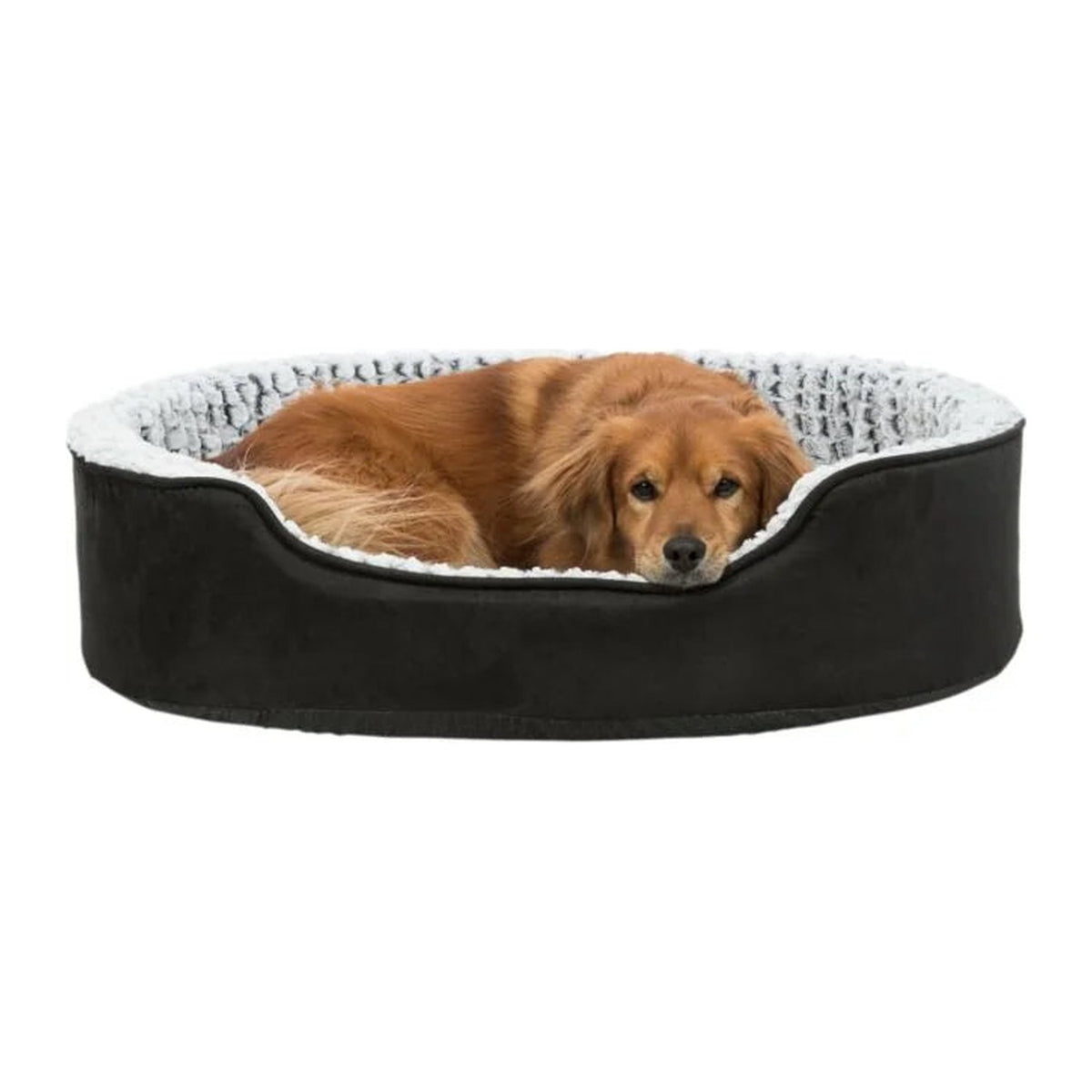 TRIXIE Vital Bett Lino, oval – orthopädisches Hundebett – 60 × 45 cm – Ansicht 3