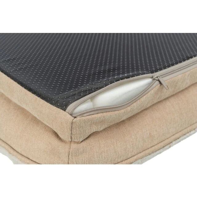 TRIXIE Vital Bett Lino Soft – orthopädisches Hundebett – beige / 90 × 65 cm – Ansicht 3