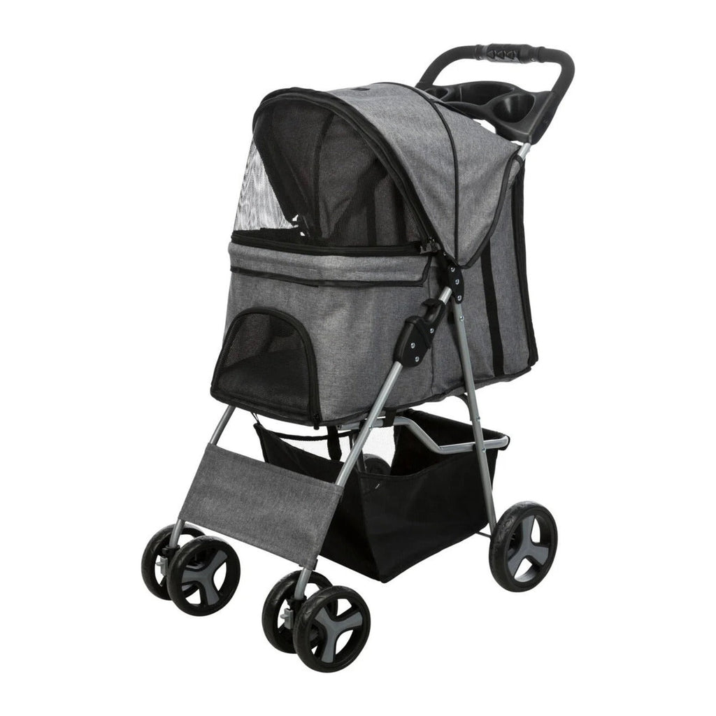 TRIXIE Buggy mit 4 Rädern – Hundebuggy bis 15 kg