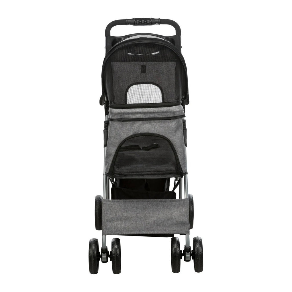 TRIXIE Buggy mit 4 Rädern – Hundebuggy bis 15 kg – Ansicht 4