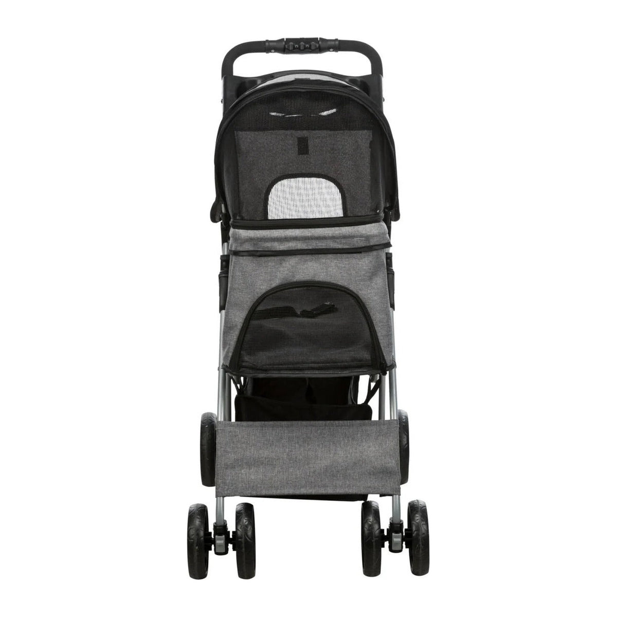 TRIXIE Buggy mit 4 Rädern – Hundebuggy bis 15 kg – Ansicht 4