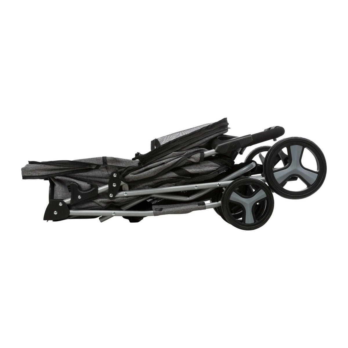 TRIXIE Buggy mit 4 Rädern – Hundebuggy bis 15 kg – Ansicht 5