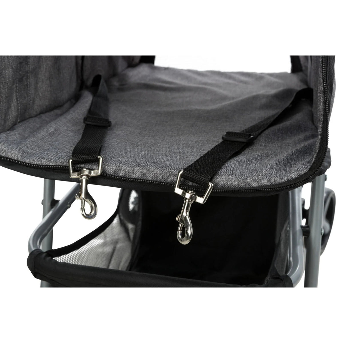 TRIXIE Buggy mit 4 Rädern – Hundebuggy bis 15 kg – Ansicht 6