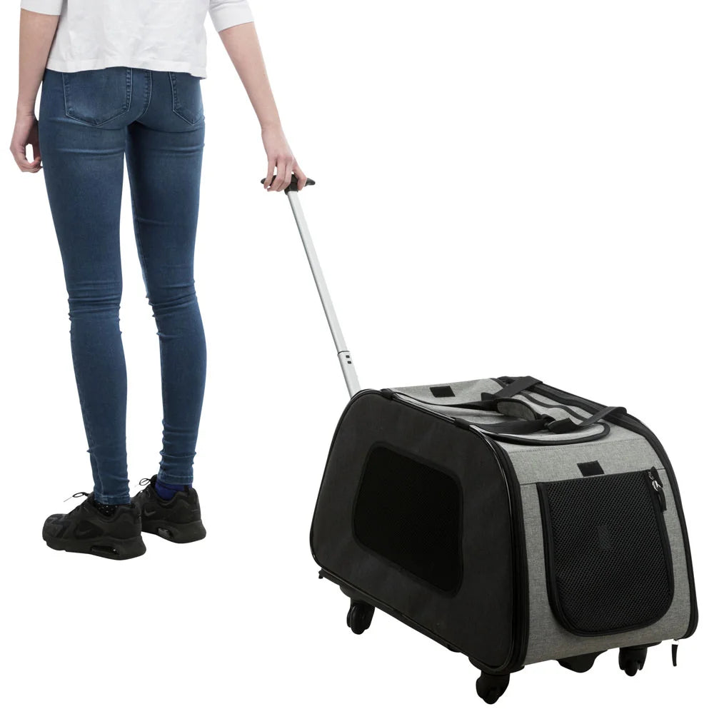 TRIXIE Trolley, abnehmbares Fahrwerk – Tragetasche bis 21 kg – Ansicht 6