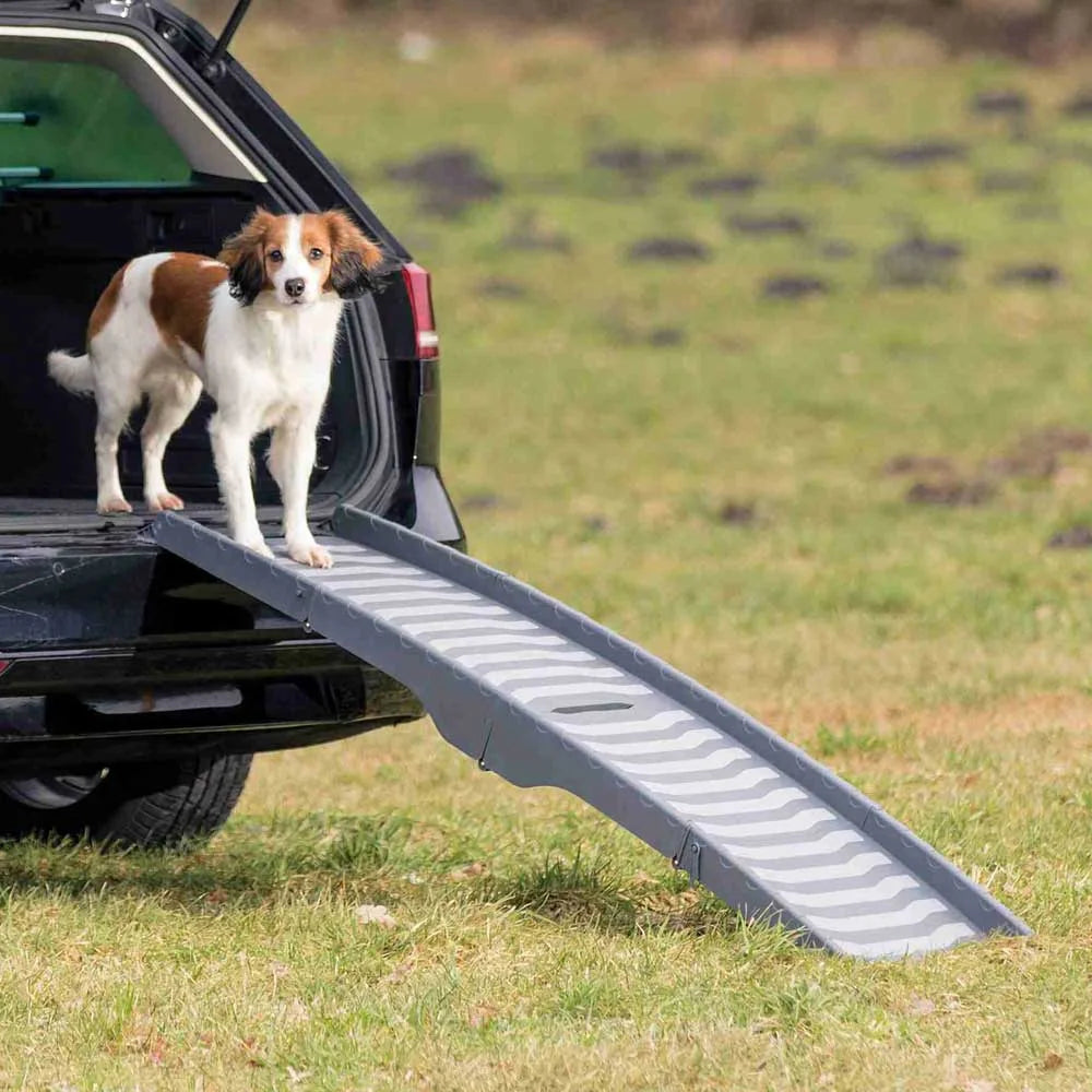 TRIXIE 3-fach Klapp-Rampe, 150 cm – Hunderampe bis 25 kg