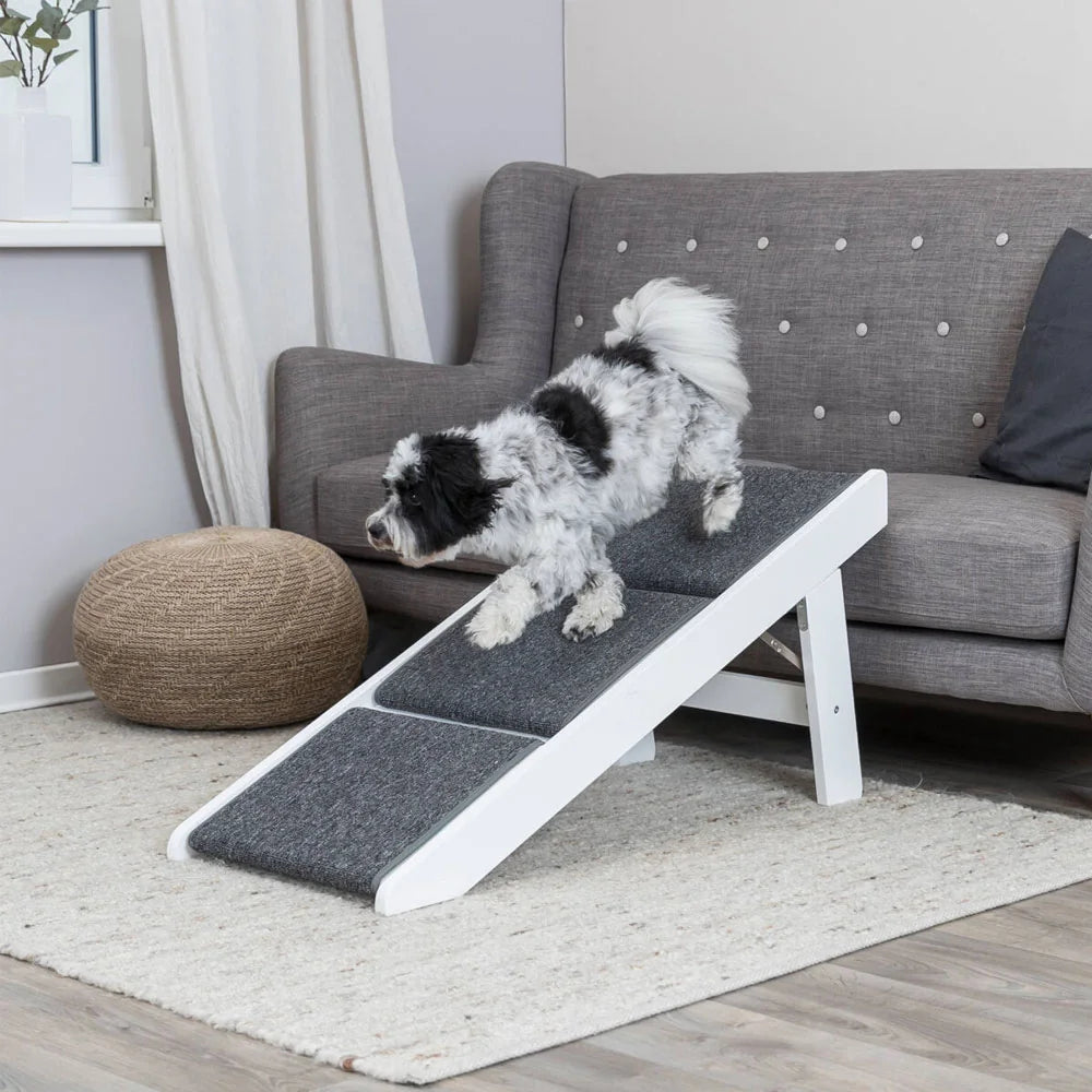 TRIXIE Rampe mit ausklappbaren Stufen – Hunderampe bis 70 kg