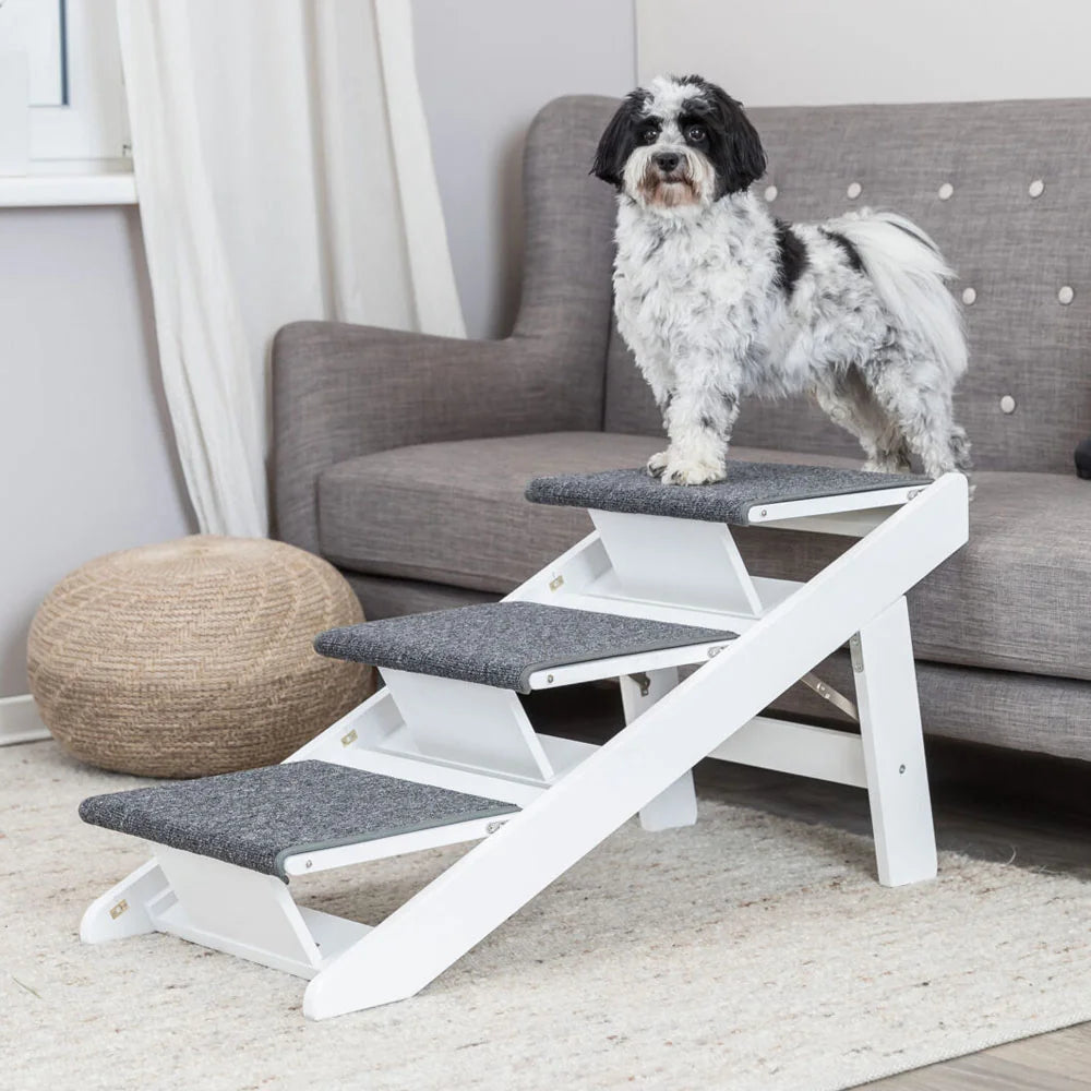 TRIXIE Rampe mit ausklappbaren Stufen – Hunderampe bis 70 kg – Ansicht 2