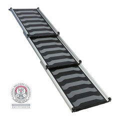 TRIXIE Teleskop-Rampe 3-fach, 78–175 cm – Hunderampe bis 90 kg