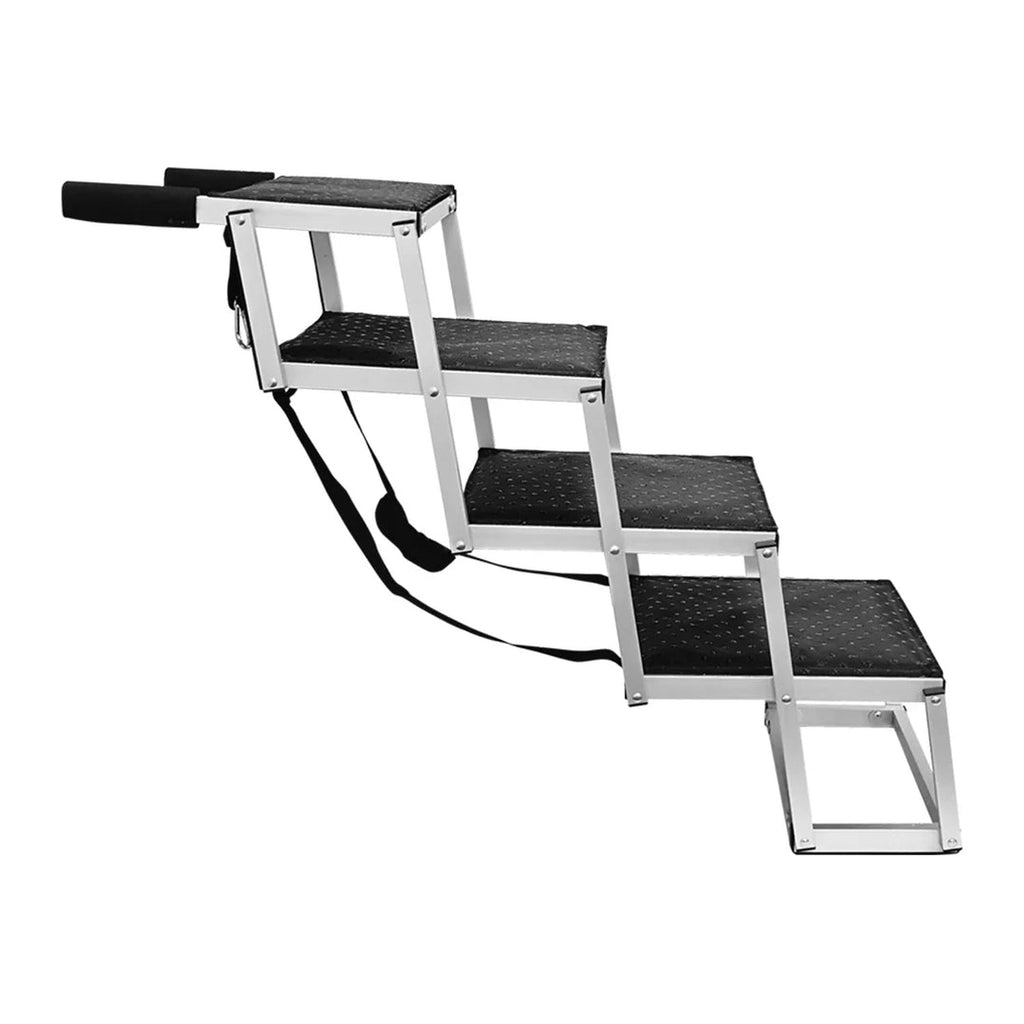 Nobby Aluminium Falt-Treppe, 4 Stufen – Hundetreppe bis 75 kg