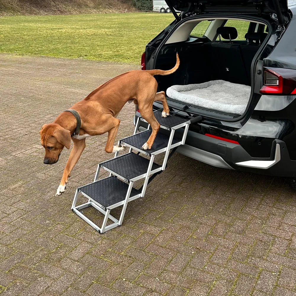 Nobby Aluminium Falt-Treppe, 4 Stufen – Hundetreppe bis 75 kg – Ansicht 4