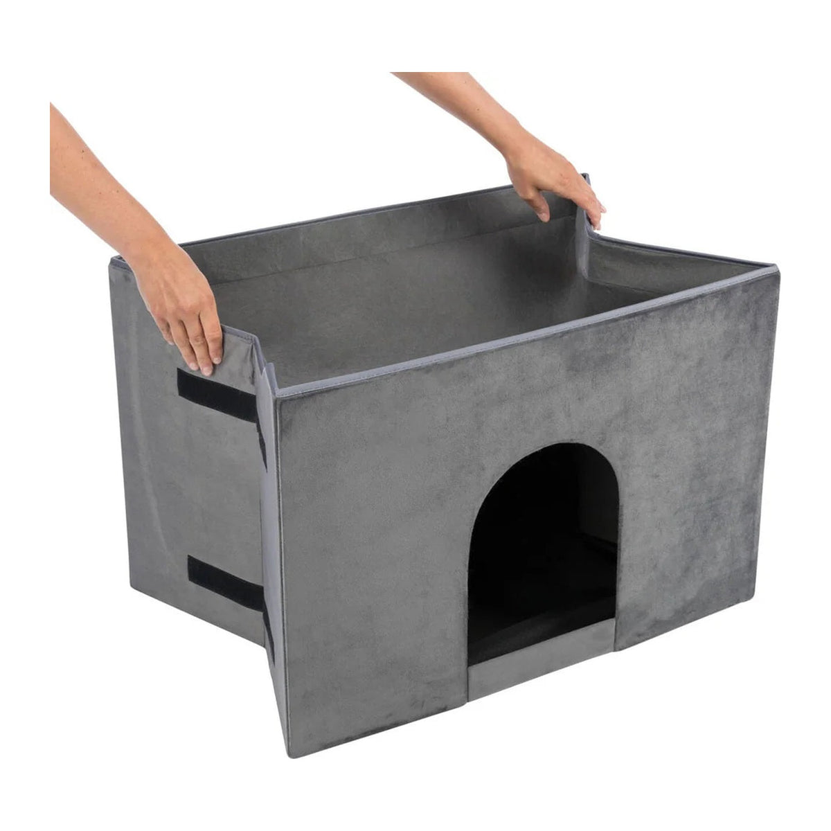 TRIXIE Höhle Harvey mit Treppe – Beistellbett bis 25 kg – 135 × 47 × 50 cm – Ansicht 6