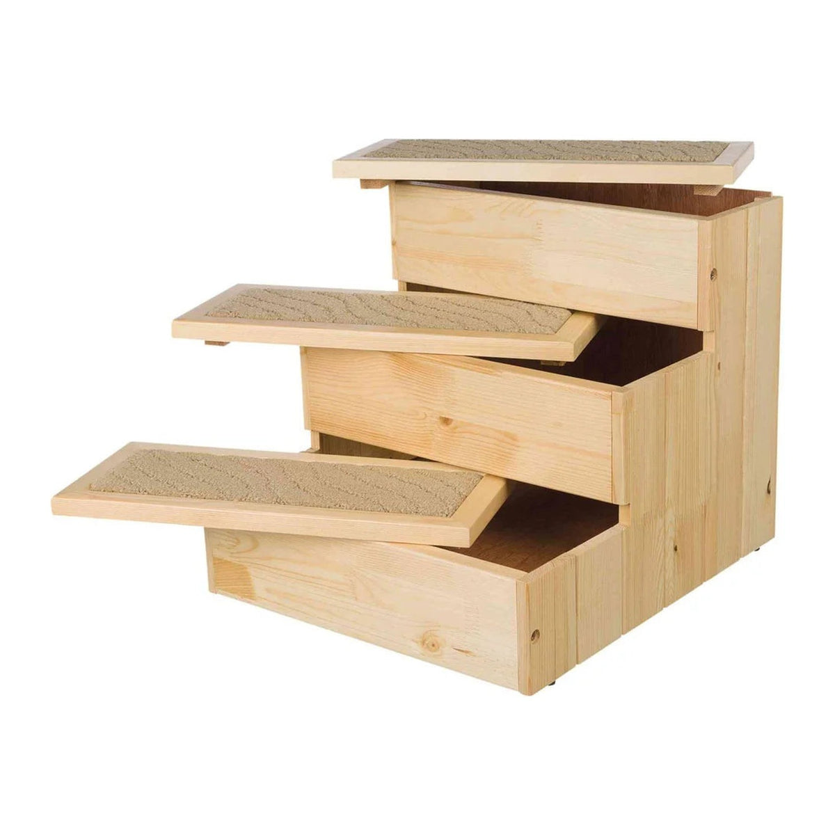 TRIXIE Treppe aus Holz, 3 Stufen – Haustiertreppe bis 50 kg – Ansicht 3