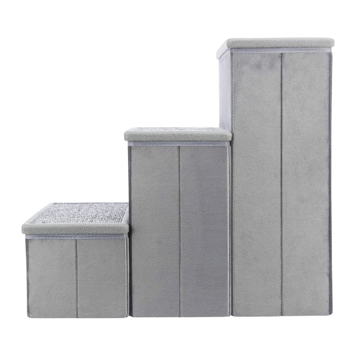 TRIXIE Treppe mit Samt und Teppich – Haustiertreppe bis 50 kg – Ansicht 2