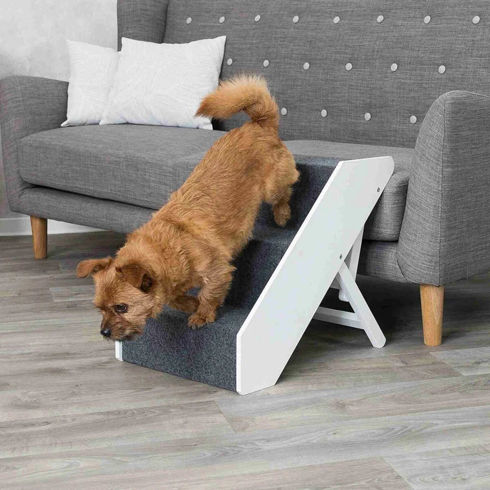 TRIXIE Treppe weiß, 40–47 cm – Haustiertreppe bis 40 kg