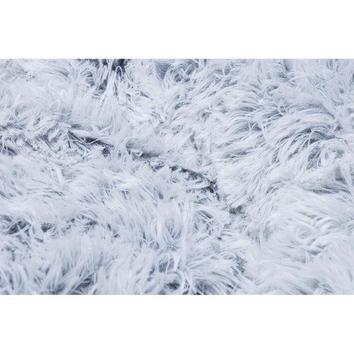 Beeztees Hundebett Siba – rund mit Schaumflocken – Grau / 60 × 60 × 25 cm – Ansicht 2
