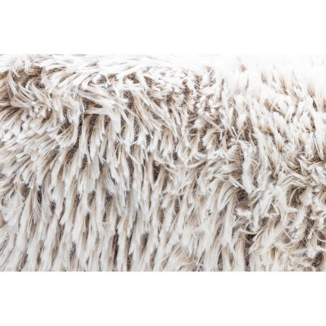Beeztees Hundebett Siba – rund mit Schaumflocken – Beige / 60 × 60 × 25 cm – Ansicht 4