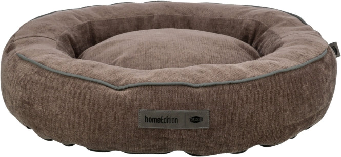 TRIXIE Vital Bett Lennox, rund – Hundebett bis 60 cm – braun / ø 70 cm