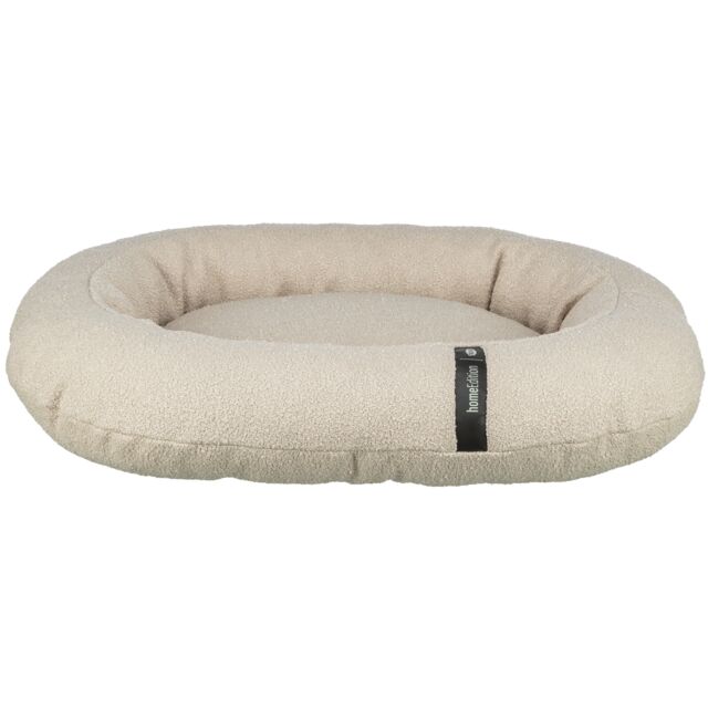 TRIXIE Vital Bett CityStyle – Hundebett im Bouclé-Stoff – creme / 75 × 60 cm