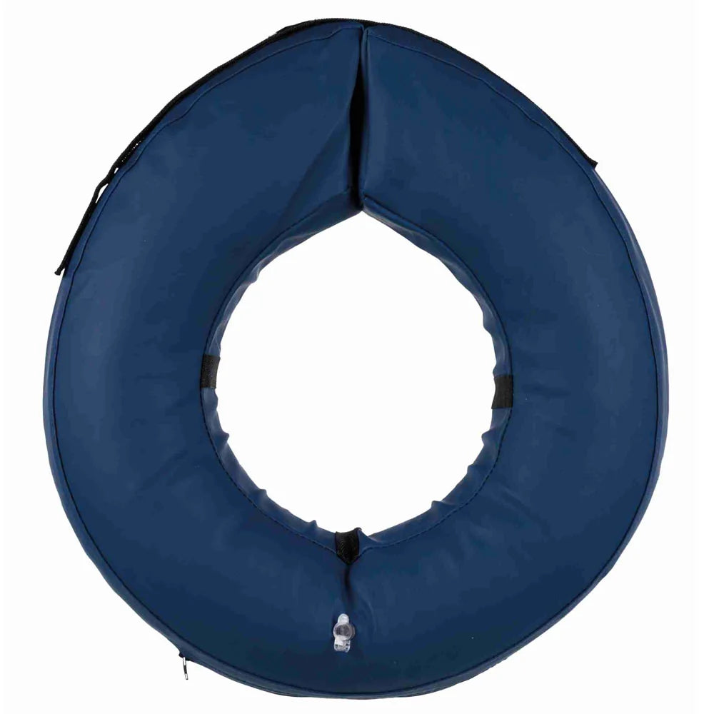 TRIXIE Schutzkragen, aufblasbar – freie Sicht, sieben Größen – L–XL · Hals 66–78 cm